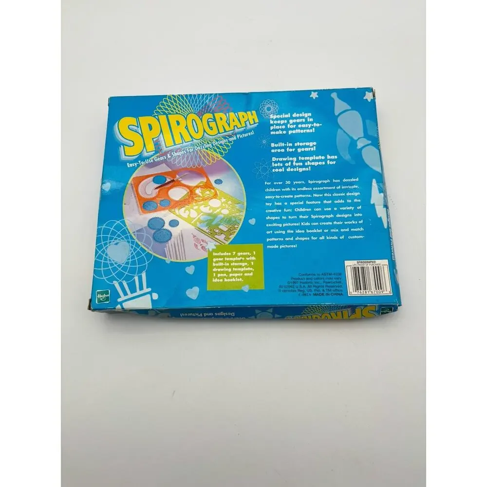 Spirograph Drawing Set by Hasbro Classic Gear Art Kit (Model #67009) New In Box